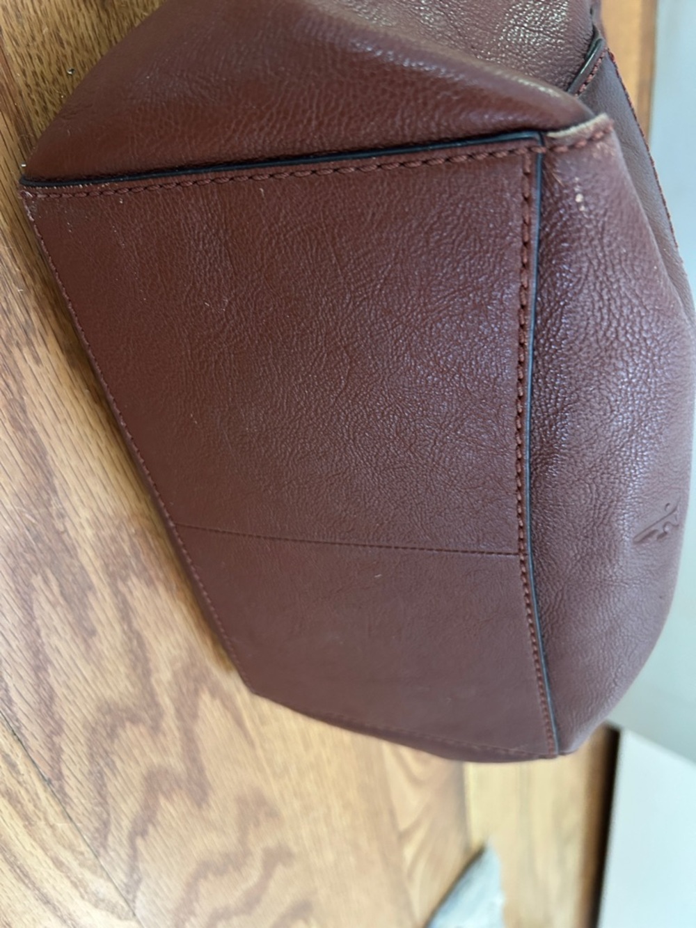 Frye Brown Leather Hobo Shoulder Bag - Picture 13 of 14